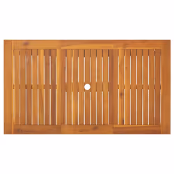 vidaXL Solid Acacia Wood Garden Table Outdoor Patio Furniture Dining Desk - Additional view 4