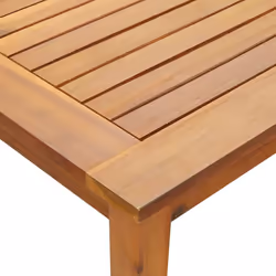 vidaXL Solid Acacia Wood Garden Table Outdoor Patio Furniture Dining Desk - Additional view 5