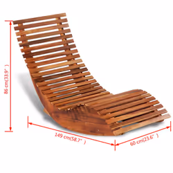 VidaXL 42652 outdoor chair Lounge Padded seat Acacia wood - Additional view 4