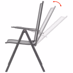 VidaXL 42716 outdoor chair Terrace Steel Anthracite