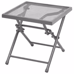 vidaXL 2x Sunloungers with Table Steel Mesh Adjustable Reclining Chairs Patio - Additional view 6