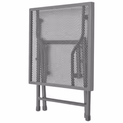 vidaXL 2x Sunloungers with Table Steel Mesh Adjustable Reclining Chairs Patio - Additional view 7