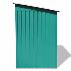 vidaXL Garden Shed Green Metal Outdoor Patio Storage Organiser House Cabin - Additional view 4