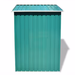 vidaXL Garden Storage Shed Green Metal 204x132x186cm Tool Organiser Cabin Room - Additional view 4