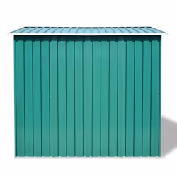 vidaXL Garden Storage Shed Green Metal 257x205x178cm Tool Organiser Cabin Room - Additional view 4