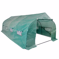 vidaXL Portable Polytunnel Greenhouse Steel Frame Walk-in 18m² Garden Tunnel