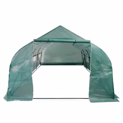 vidaXL Portable Polytunnel Greenhouse Steel Frame Walk-in 18mÂ² Garden Tunnel