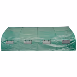 vidaXL Portable Polytunnel Greenhouse Steel Frame Walk-in 18mÂ² Garden Tunnel - Additional view 4