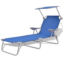 VidaXL 42931 outdoor chair Lounge Padded seat Polyester Blue