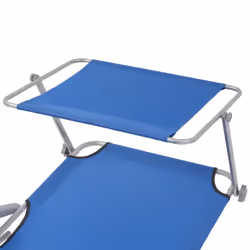 VidaXL 42931 outdoor chair Lounge Padded seat Polyester Blue - Additional view 4