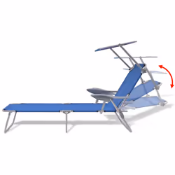 VidaXL 42931 outdoor chair Lounge Padded seat Polyester Blue - Additional view 6