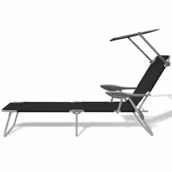 VidaXL 42932 outdoor chair Lounge Padded seat Polyester Black