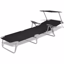 VidaXL 42932 outdoor chair Lounge Padded seat Polyester Black