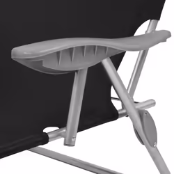 VidaXL 42932 outdoor chair Lounge Padded seat Polyester Black - Additional view 5