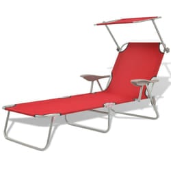 VidaXL 42933 outdoor chair Lounge Padded seat Polyester Red