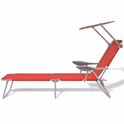 VidaXL 42933 outdoor chair Lounge Padded seat Polyester Red