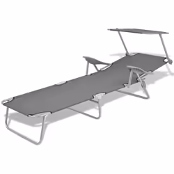 VidaXL 42934 outdoor chair Lounge Padded seat Polyester Grey
