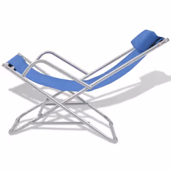 VidaXL 42935 outdoor chair Terrace Polyvinyl chloride (PVC) Blue