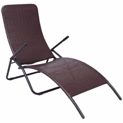 VidaXL 42945, Lounge, Padded seat, Polyrattan, Steel, 610 mm, 1470 mm, 950 mm