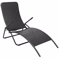 VidaXL 42946, Lounge, Padded seat, Polyrattan, Steel, 610 mm, 1470 mm, 950 mm