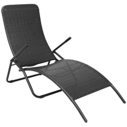 VidaXL 42946 outdoor chair Lounge Padded seat Polyrattan, Steel