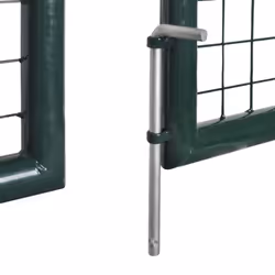 vidaXL Garden Fence Gate 289x100cm/306x150cm Steel Green Patio Wall Grill Door - Additional view 6