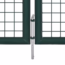 vidaXL Garden Fence Gate 289x125cm/306x175cm Steel Green Patio Wall Grill Door - Additional view 4