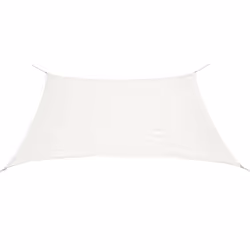 vidaXL Sunshade Sail HDPE Square 3.6x3.6m White Garden Patio Awning Canopy