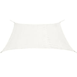 vidaXL Sunshade Sail HDPE Square 3.6x3.6m White Garden Patio Awning Canopy