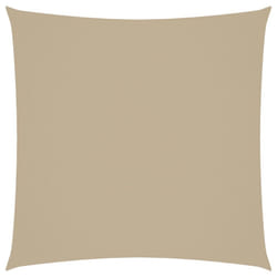 vidaXL Sunshade Sail Oxford Fabric Square 2x2m Beige Garden Awning Canopy