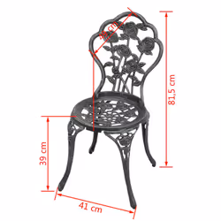 VidaXL 43175 outdoor chair Terrace Aluminium, Iron Green - Additional view 6