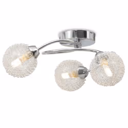VidaXL 50487, 3 bulb(s), G9, IP20, Metallic, Transparent