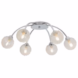 vidaXL Ceiling Lamp with 6 LED Bulbs Hanging Light Ceiling Chandelier G9 240 W