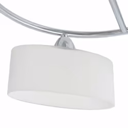 vidaXL Ceiling Lamp with Ellipsoid Glass Shades for 5 E14 Bulbs 200W Droplight