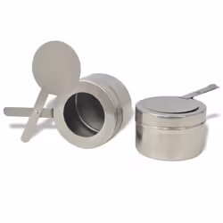 vidaXL 2 pcs Chafing Dish Set Stainless Steel Lid Food Water Pan Stand Burner - Additional view 8
