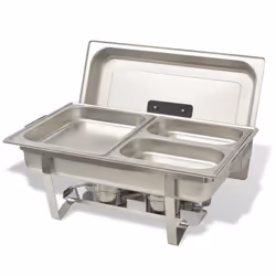 vidaXL Chafing Dish Set 3 pcs Stainless Steel Lid Food Water Pan Stand Burner - Additional view 5