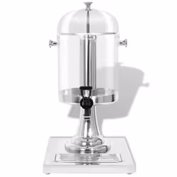 vidaXL Juice Beverage Drink Dispenser Serving Dish Pitcher Stainless Steel 8 L