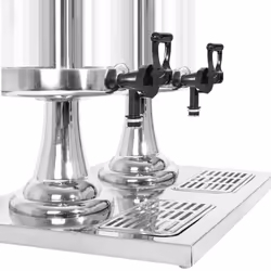 vidaXL Double Juice Beverage Drink Dispenser Serving Pitcher Stainless Steel 8 L - Additional view 4