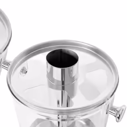 vidaXL Triple Juice Dispenser Stainless Steel 3x8 L Drink Serving Pitcher