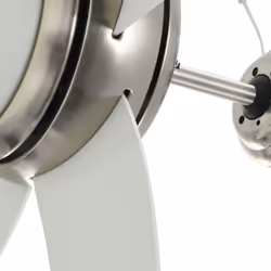 vidaXL Ornate Ceiling Fan with Light 128cm White Remote Control 3 Speed Levels - Additional view 5