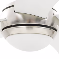vidaXL Ornate Ceiling Fan with Light 128cm White Remote Control 3 Speed Levels - Additional view 6