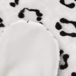 vidaXL Leopard Carpet Plush 139cm White Home Living Room Floor Mat Soft Rug - Additional view 2