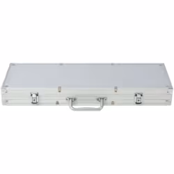 vidaXL Poker Set with 500 Chips Aluminium Playing Card Game Case Casino Dice - Additional view 4