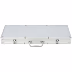 vidaXL Poker Set with 500 Chips Aluminium Playing Card Game Case Casino Dice - Additional view 4