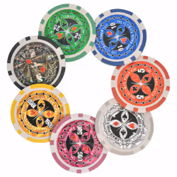 vidaXL Combine Poker/Blackjack Casino Game Set with 600 Laser Chips Aluminium - Additional view 4