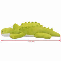 vidaXL Plush Cuddly Toy Crocodile XXL 150 cm Children Soft Play Stuffed Animal