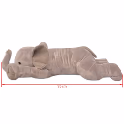 vidaXL Plush Cuddly Toy Elephant XXL 95cm Children Stuffed Animal Doll Figure