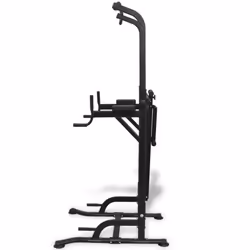 vidaXL Power Tower with Sit-up Bench Station Exercise Weight Lifting Machine