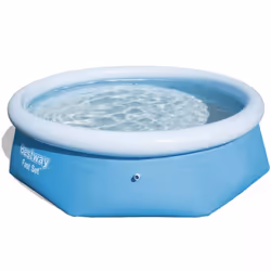 Bestway Fast Swimming Pool Set 244x65cm Above Ground Inflatable Garden 57265