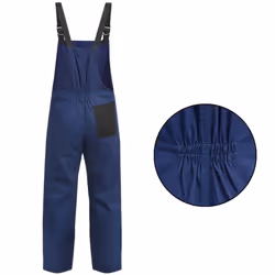vidaXL Men's Bib Overalls Heavy Duty Working Trousers Dungarees Size M Blue